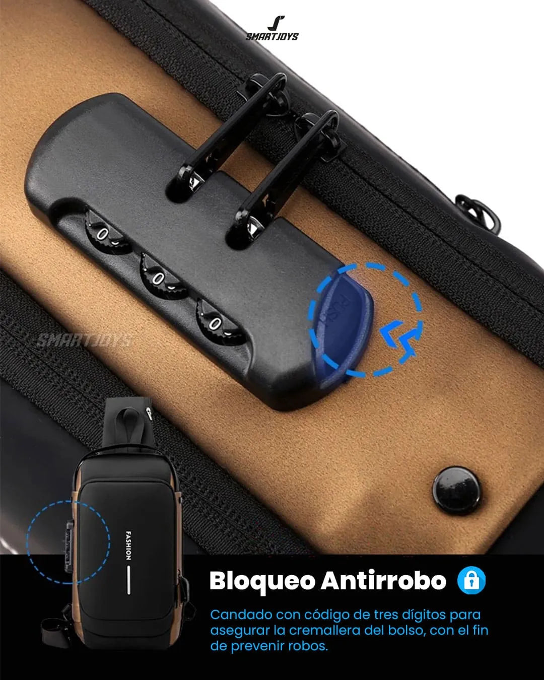 Mochila Antirrobo con Puerto USB – Protección y Comodidad en Movimiento