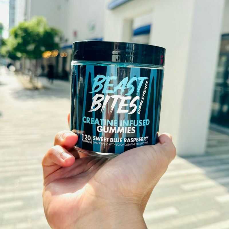 Beast Bites® – La Creatina Más Fácil y Rica | Energía, Fuerza y Resultados