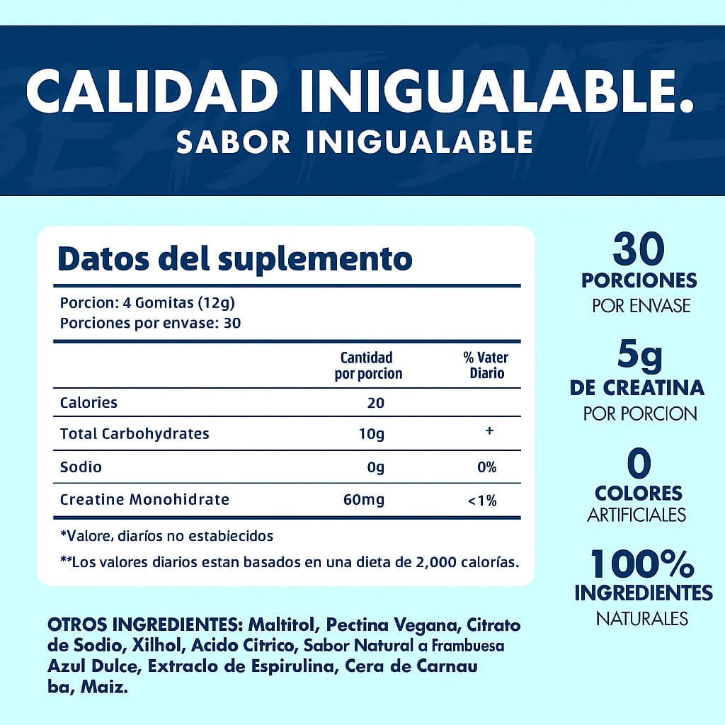 Beast Bites® – La Creatina Más Fácil y Rica | Energía, Fuerza y Resultados