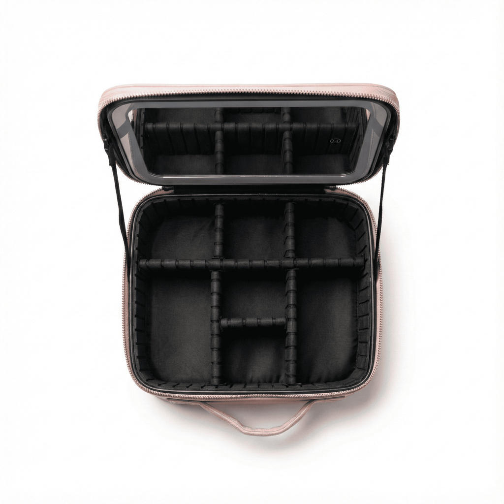 👜 Cosmetiquera Profesional con Espejo LED HD & Organizador Inteligente