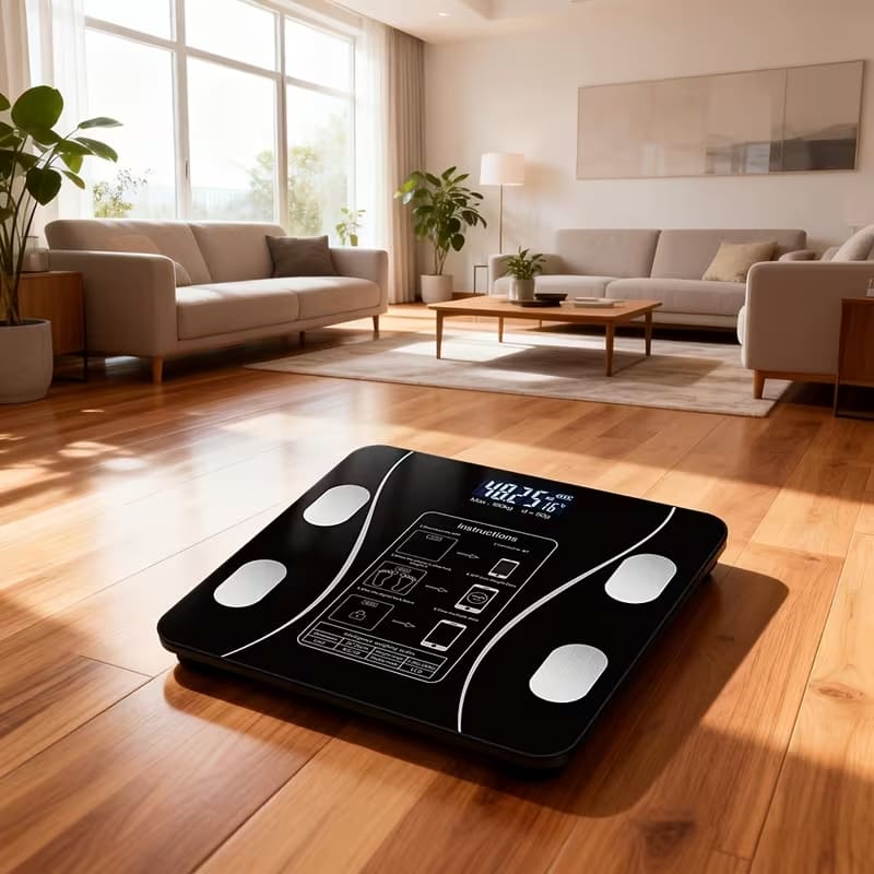 🏋 Báscula Inteligente con Bluetooth + App (Mide Grasa y Músculo)
